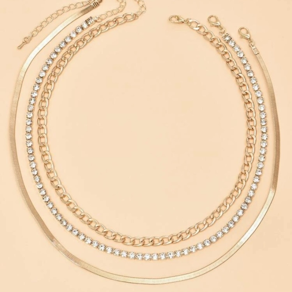 💥Sale💥4 for 20 3pc Layered Necklace - Picture 2 of 5